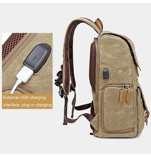 Canvas Camera Backpack