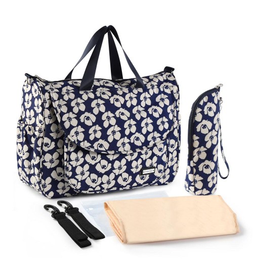 Floral Print Diaper Bag