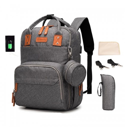 USB Charger Laptop Diaper Bag