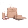 Faux Leather Maternity Backpack